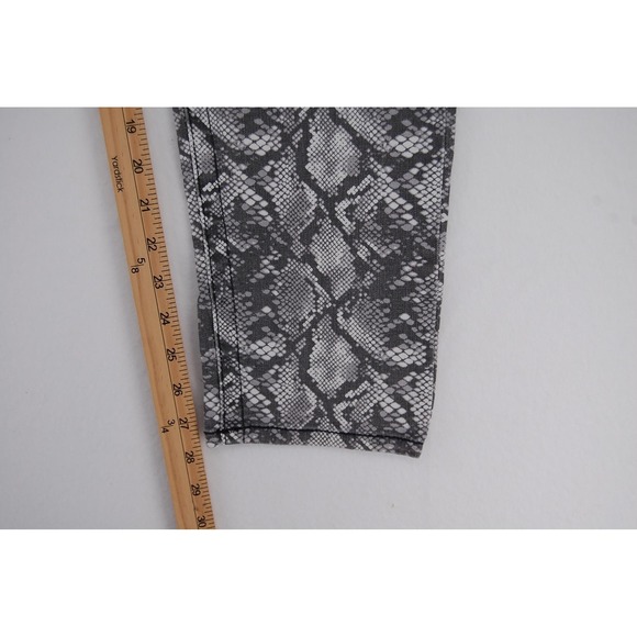 Seven7 Jeans Womens 14 Gray Snake Print‎ Mid Rise Skinny Stretch Denim Pants - Picture 13 of 15